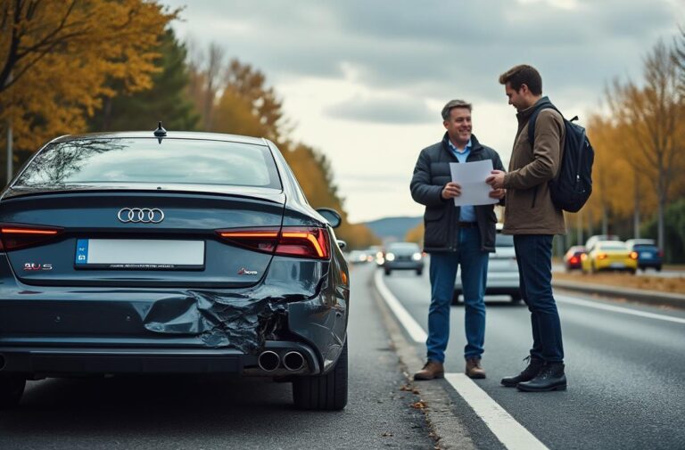 Comment l’assurance couvre les dommages causés par un accident impliquant un autre véhicule Audi