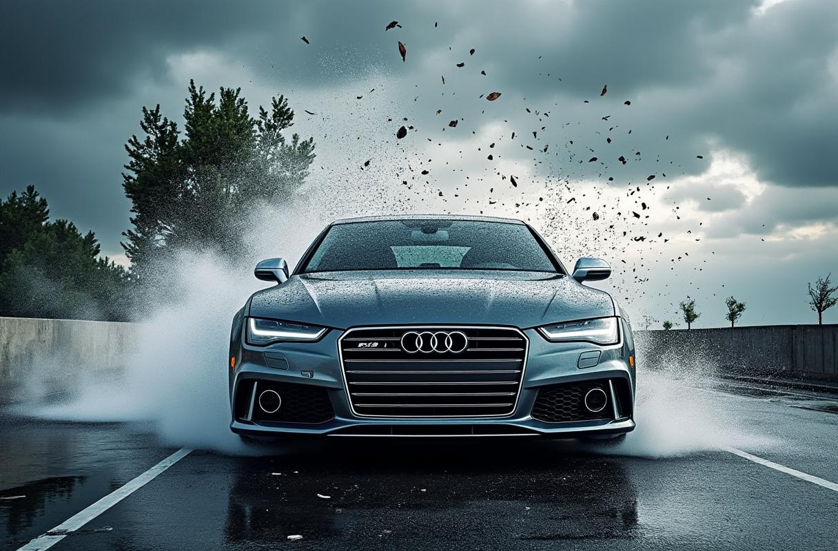 Comment l’assurance gère-t-elle les dommages causés par le vent sur une Audi lors d’un stationnement
